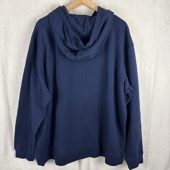 Majestic Cleveland Guardians Pullover Hoodie Navy Blue MLB Baseball Sz 2XL NWOT - Picture 5 of 6